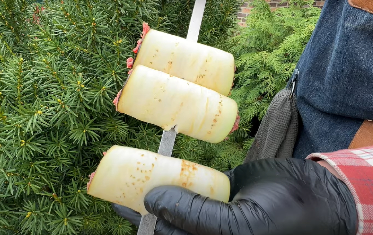 Баклажанові рулети з фаршем на шампурах: рецепт смачної закускии для пікніка